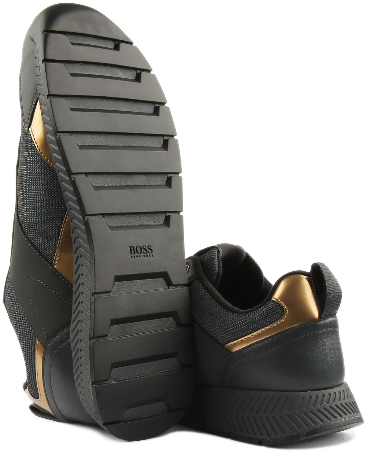 Boss Titanium Trainers In Dark Grey For Men