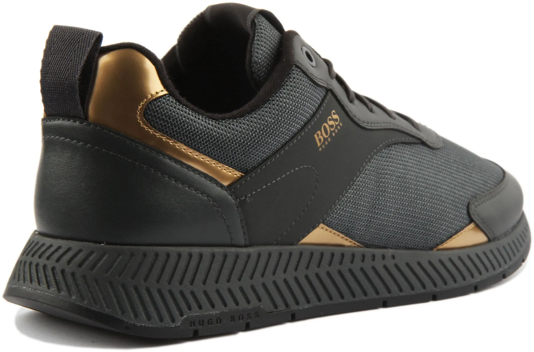 Boss Titanium Trainers In Dark Grey For Men