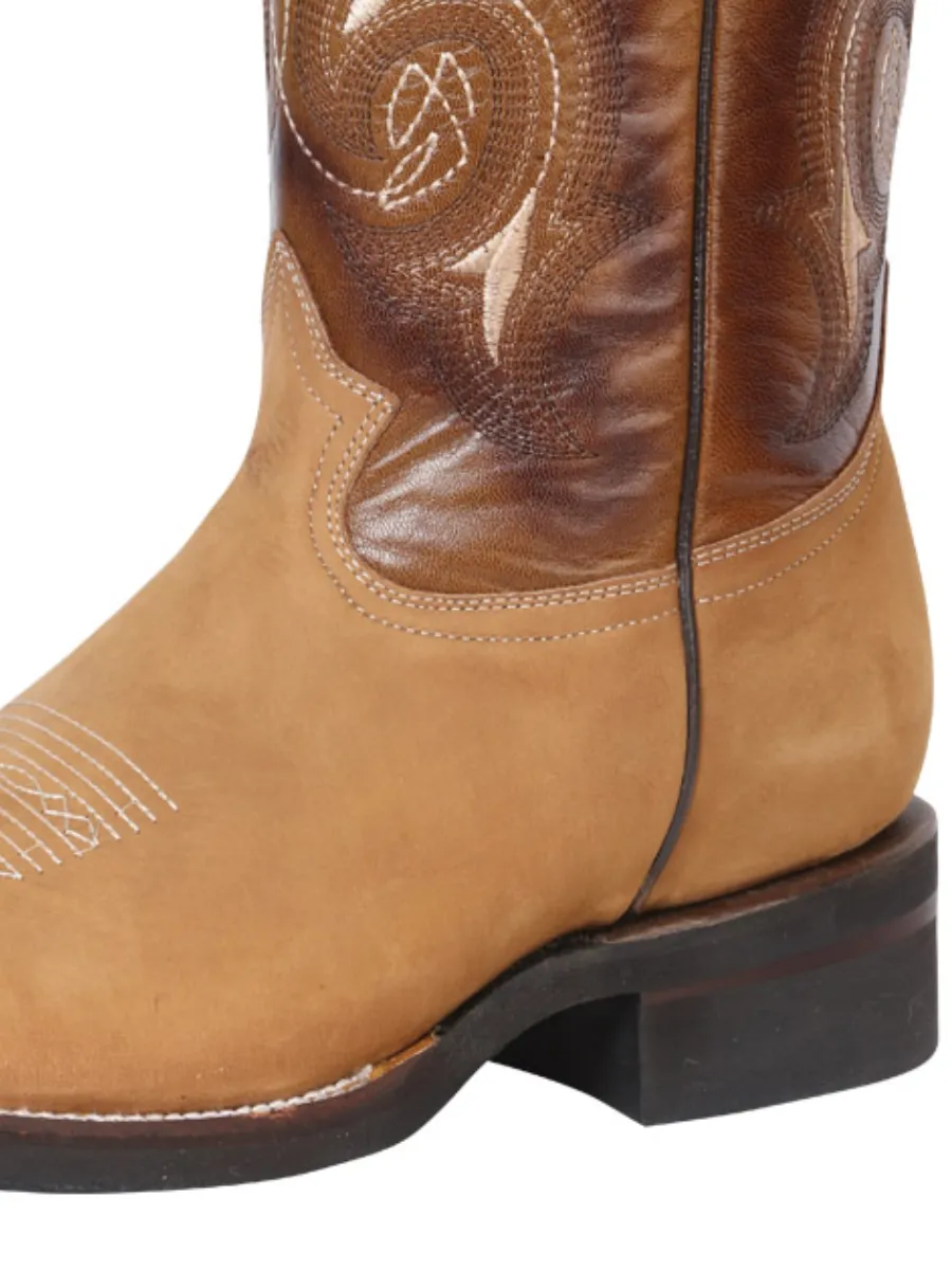 Botas Vaqueras Rodeo Clasicas de Piel Genuina para Hombre 'Centenario' - ID: 40916