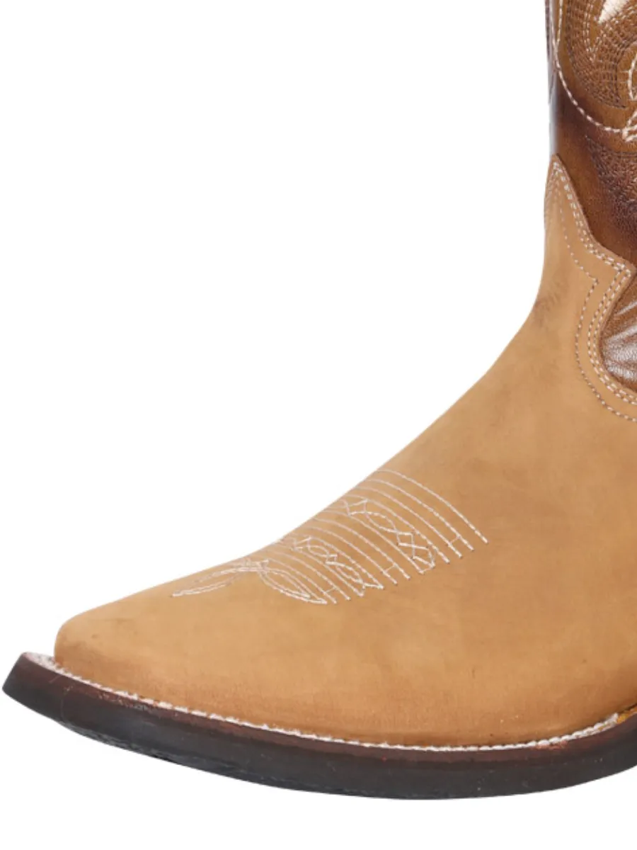 Botas Vaqueras Rodeo Clasicas de Piel Genuina para Hombre 'Centenario' - ID: 40916