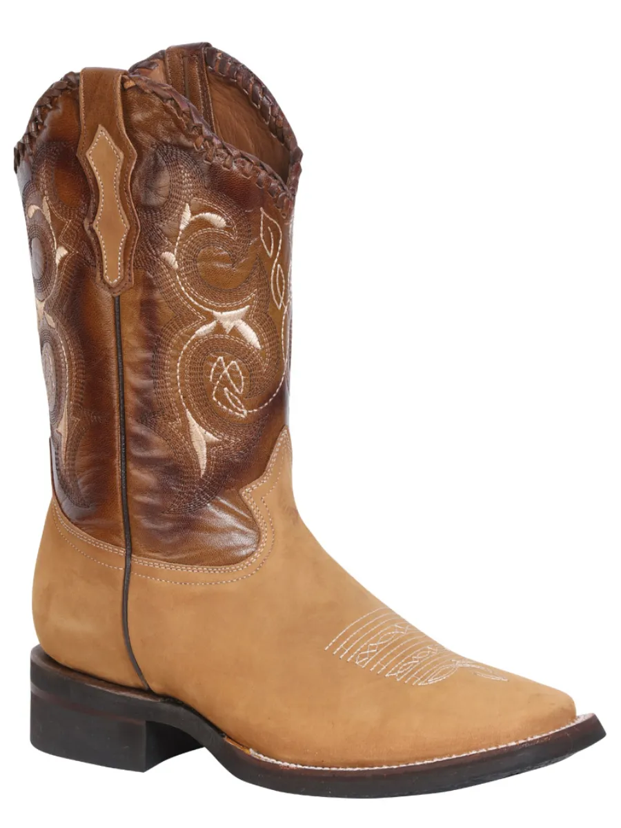 Botas Vaqueras Rodeo Clasicas de Piel Genuina para Hombre 'Centenario' - ID: 40916