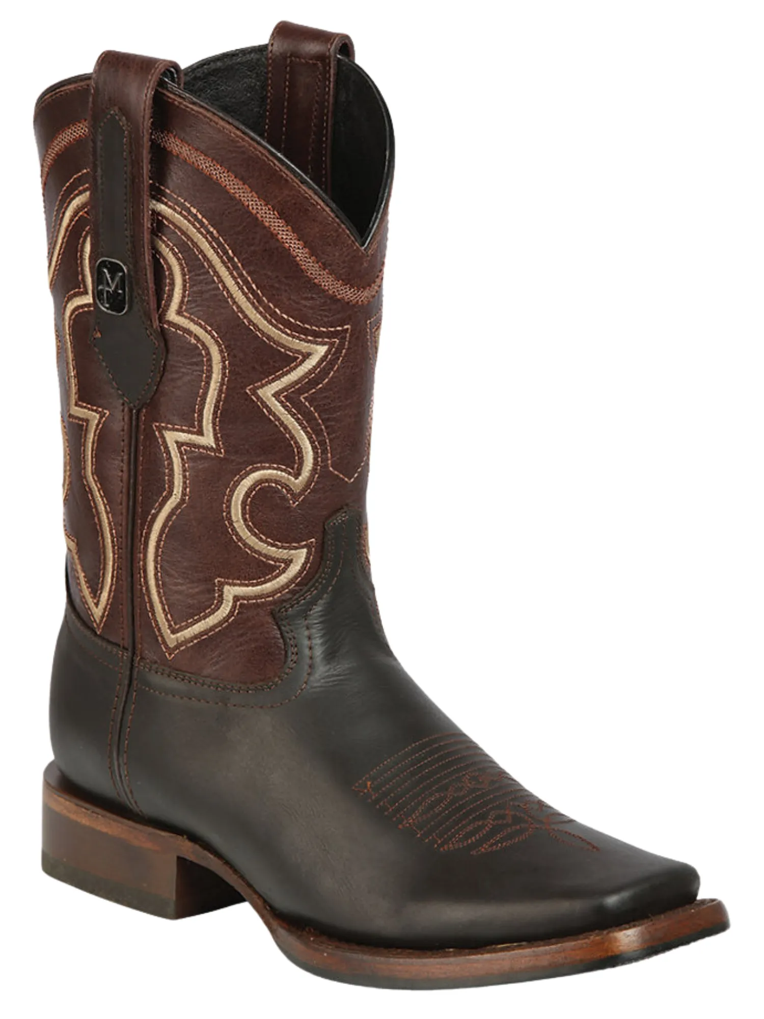 Botas Vaqueras Rodeo Clasicas de Piel Genuina para Hombre 'Montero' - ID: 51439
