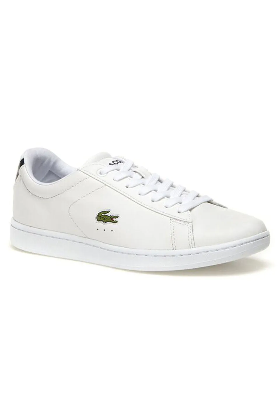 Carnaby Evo BL 1 White with Black Trim Leather Sneaker