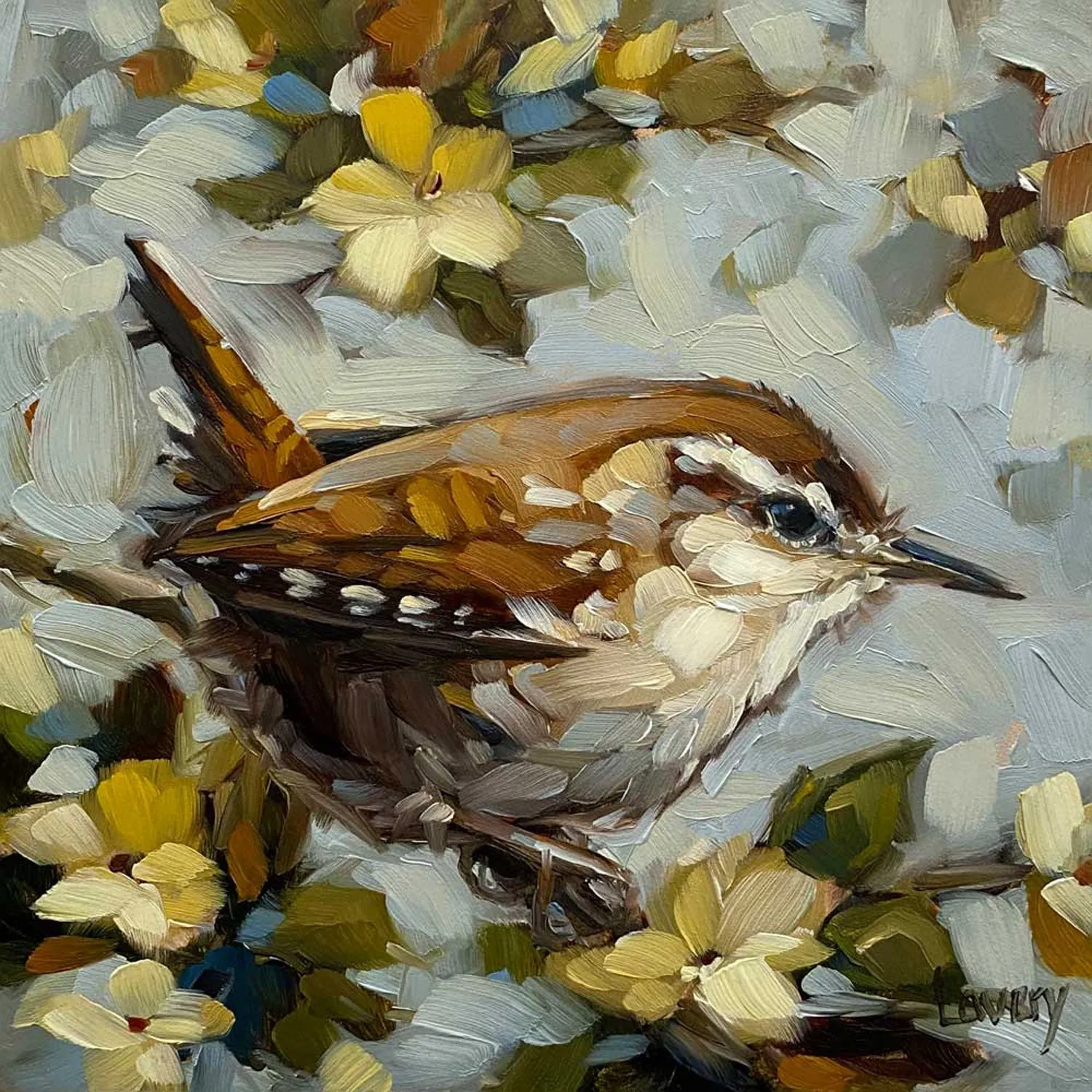 Carolina Wren Canvas Wall Art