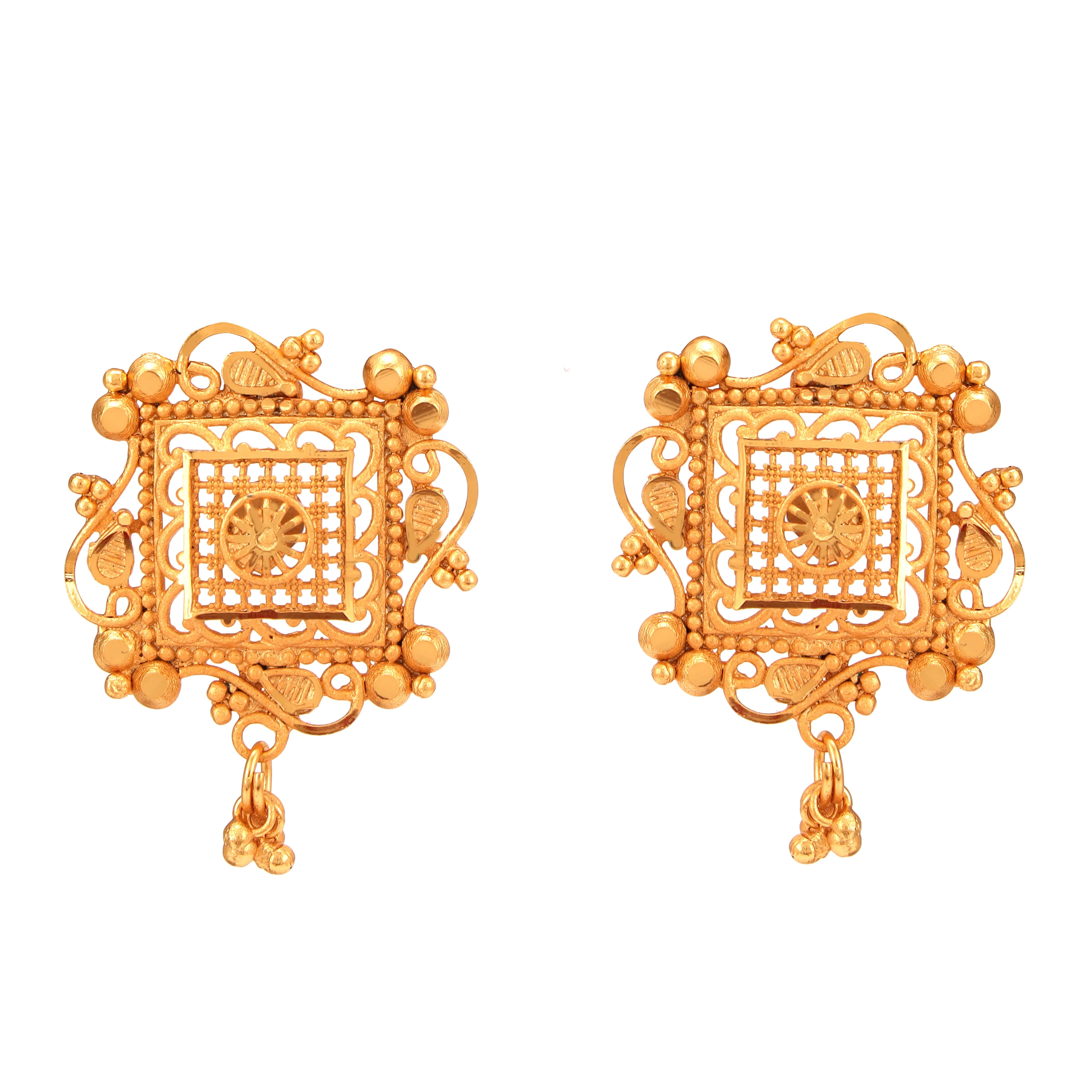 Choturbhuj - Locket with Matching Earrings
