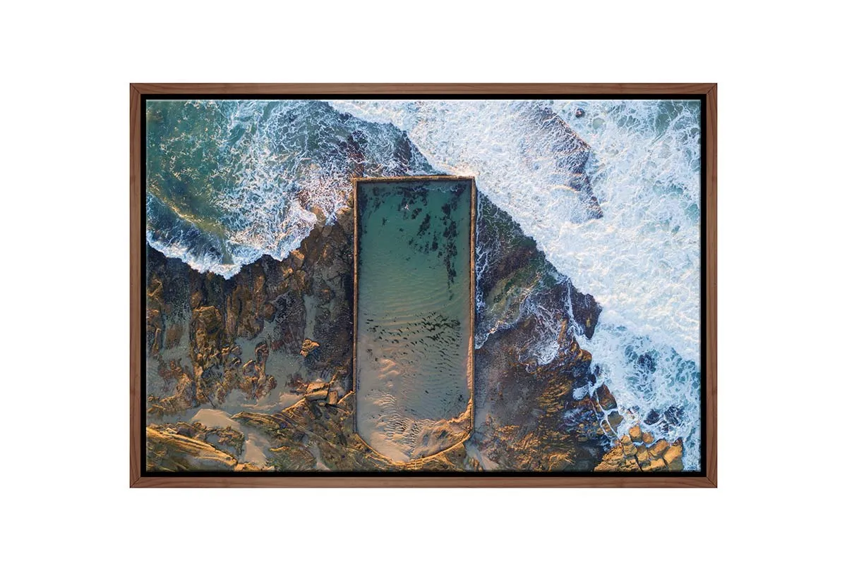 Cronulla Rock Pool, Australia | Canvas Wall Art Print