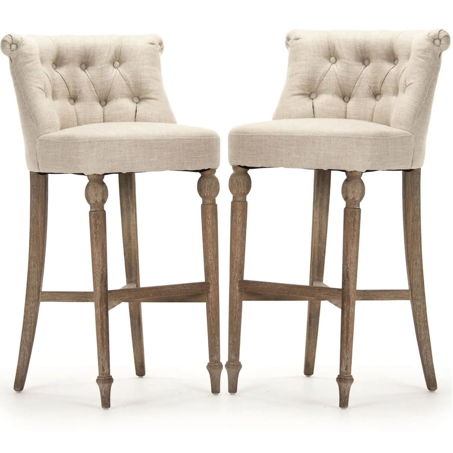 Cushioned French Cafe Bar Stools