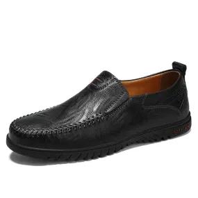 Genuine Leather Men's Loafers Luxury Men Casual Shoes Fashion Driving Shoes Breathable Slip on Moccasins Size 37~47