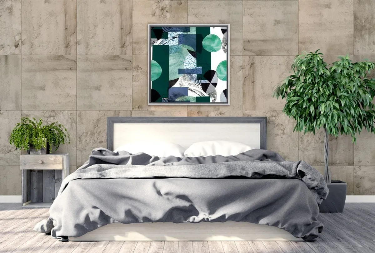 Green Abstract | Canvas Wall Art Print