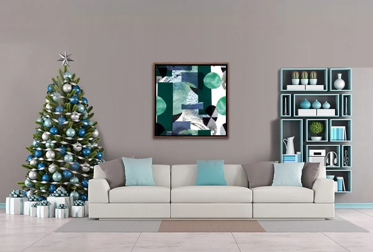 Green Abstract | Canvas Wall Art Print