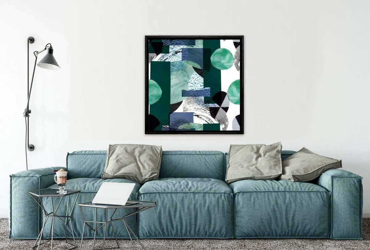Green Abstract | Canvas Wall Art Print