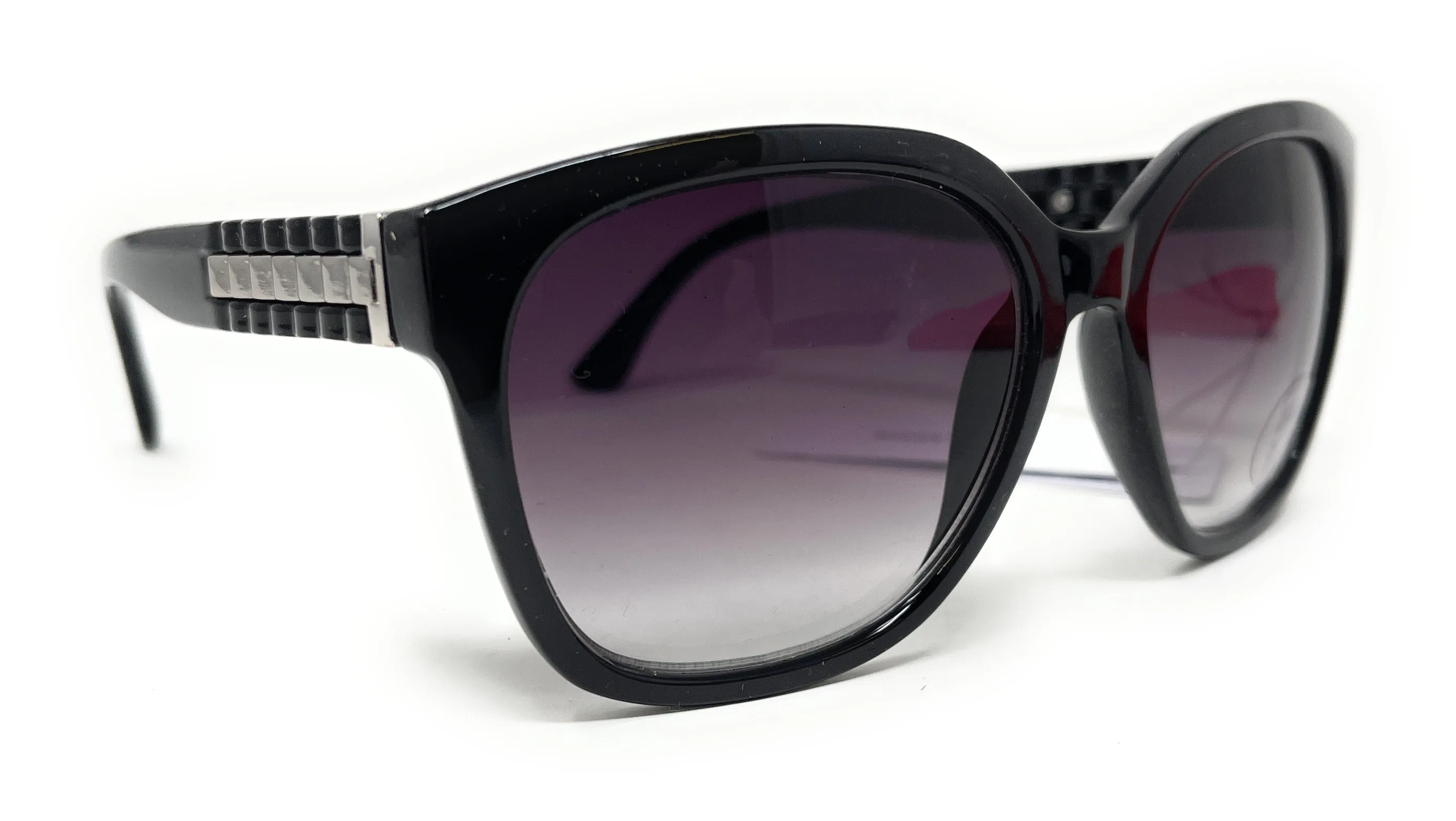 Ladies Sunglasses Black and Silver John Lewis 44410