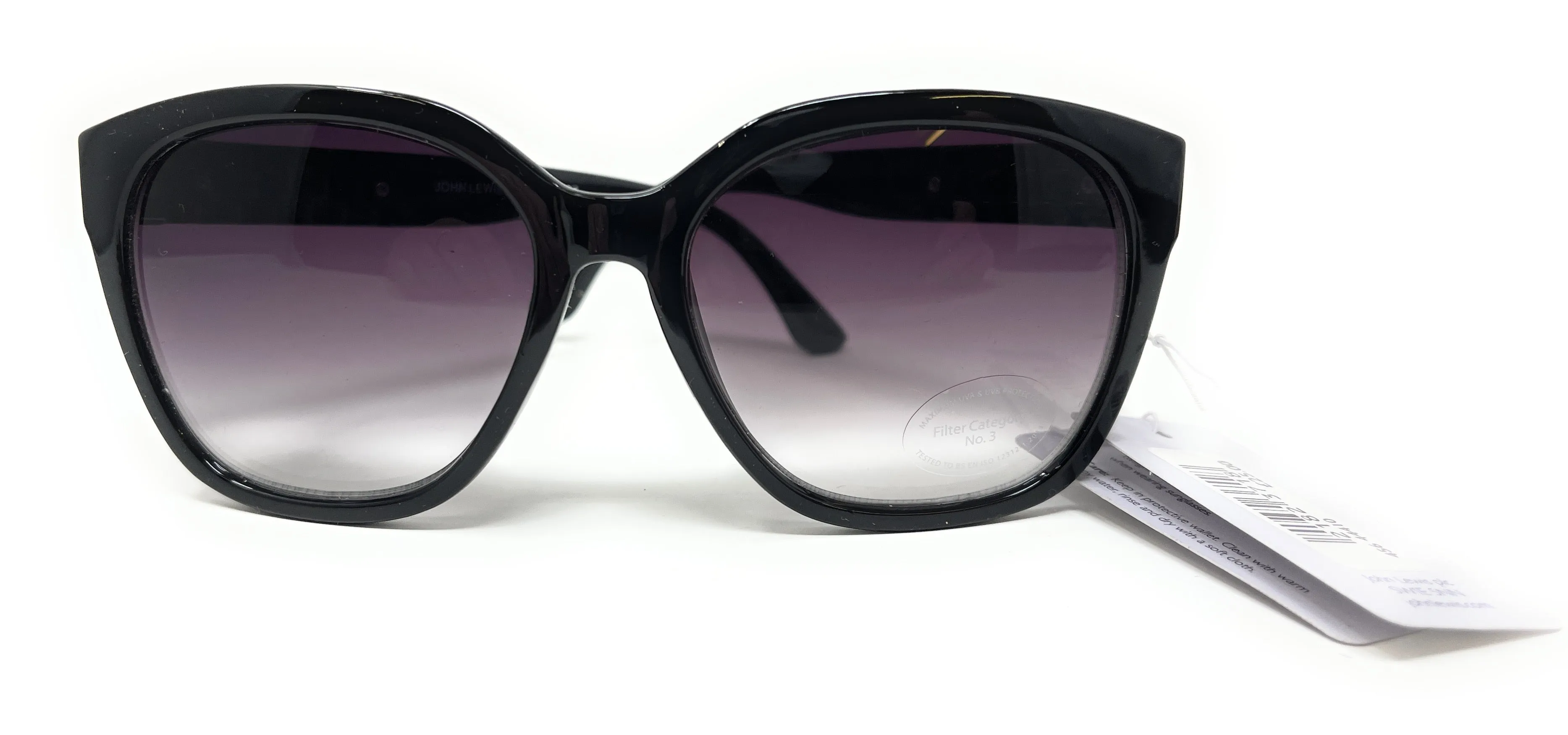 Ladies Sunglasses Black and Silver John Lewis 44410