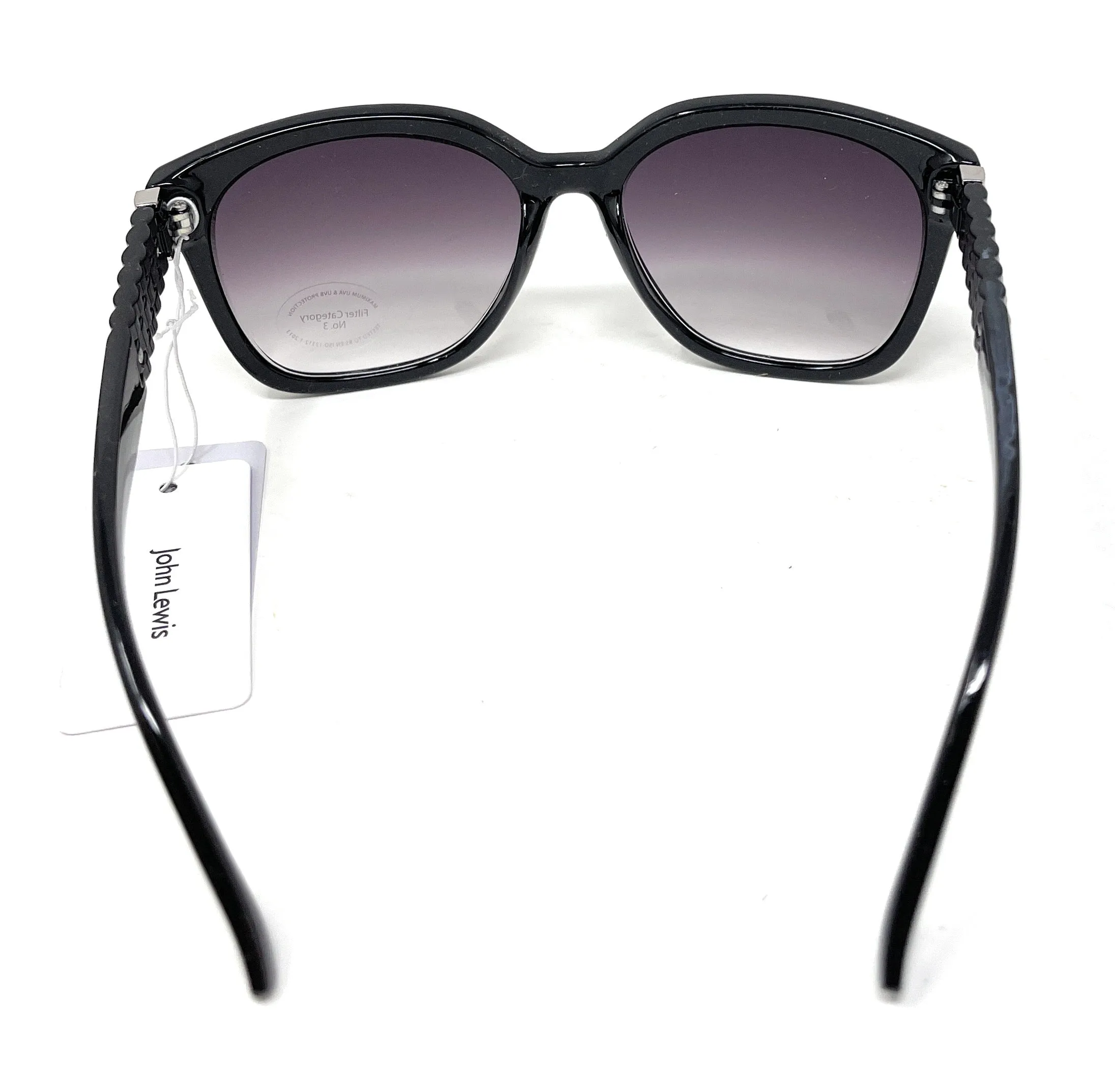 Ladies Sunglasses Black and Silver John Lewis 44410