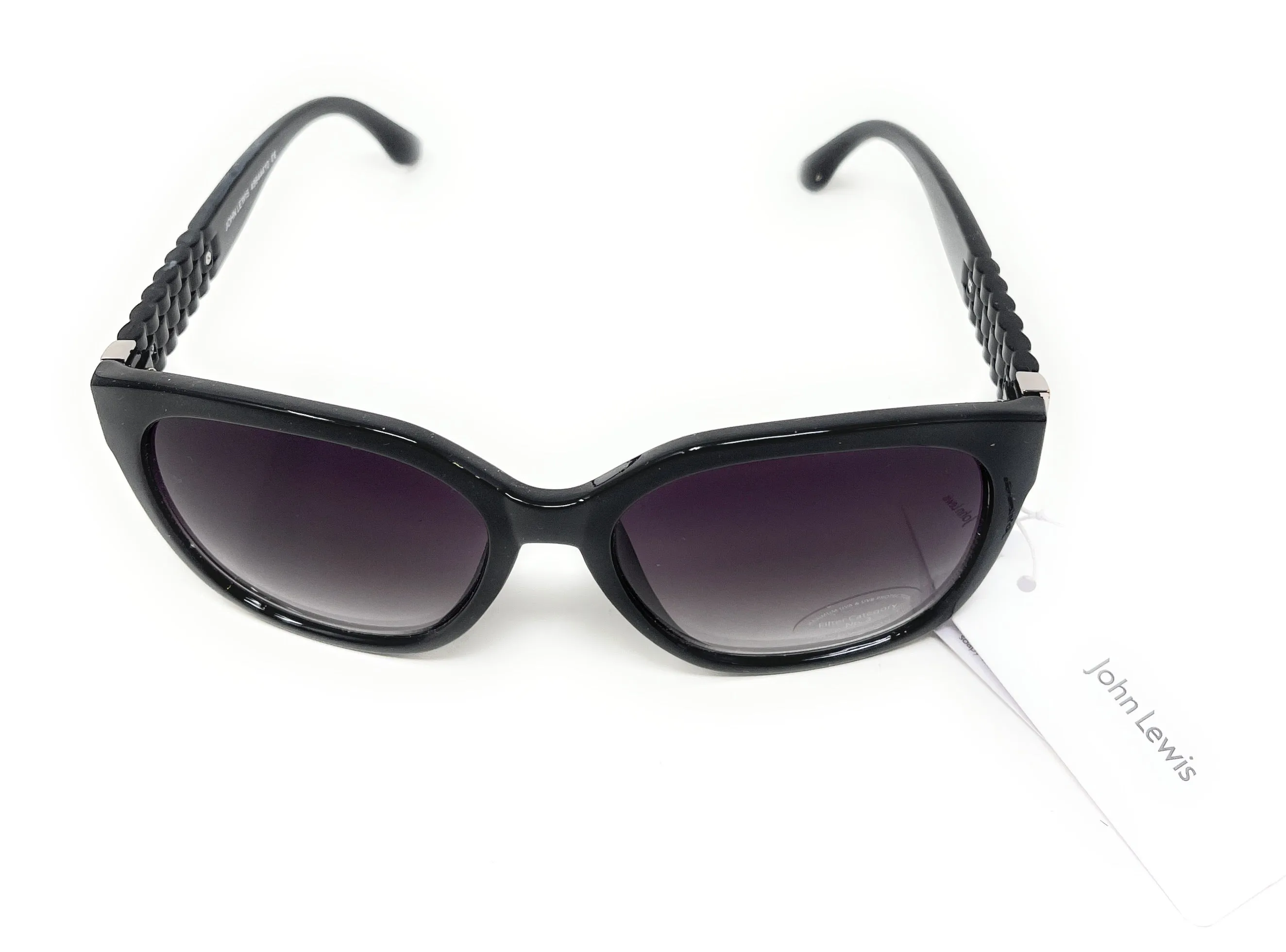 Ladies Sunglasses Black and Silver John Lewis 44410