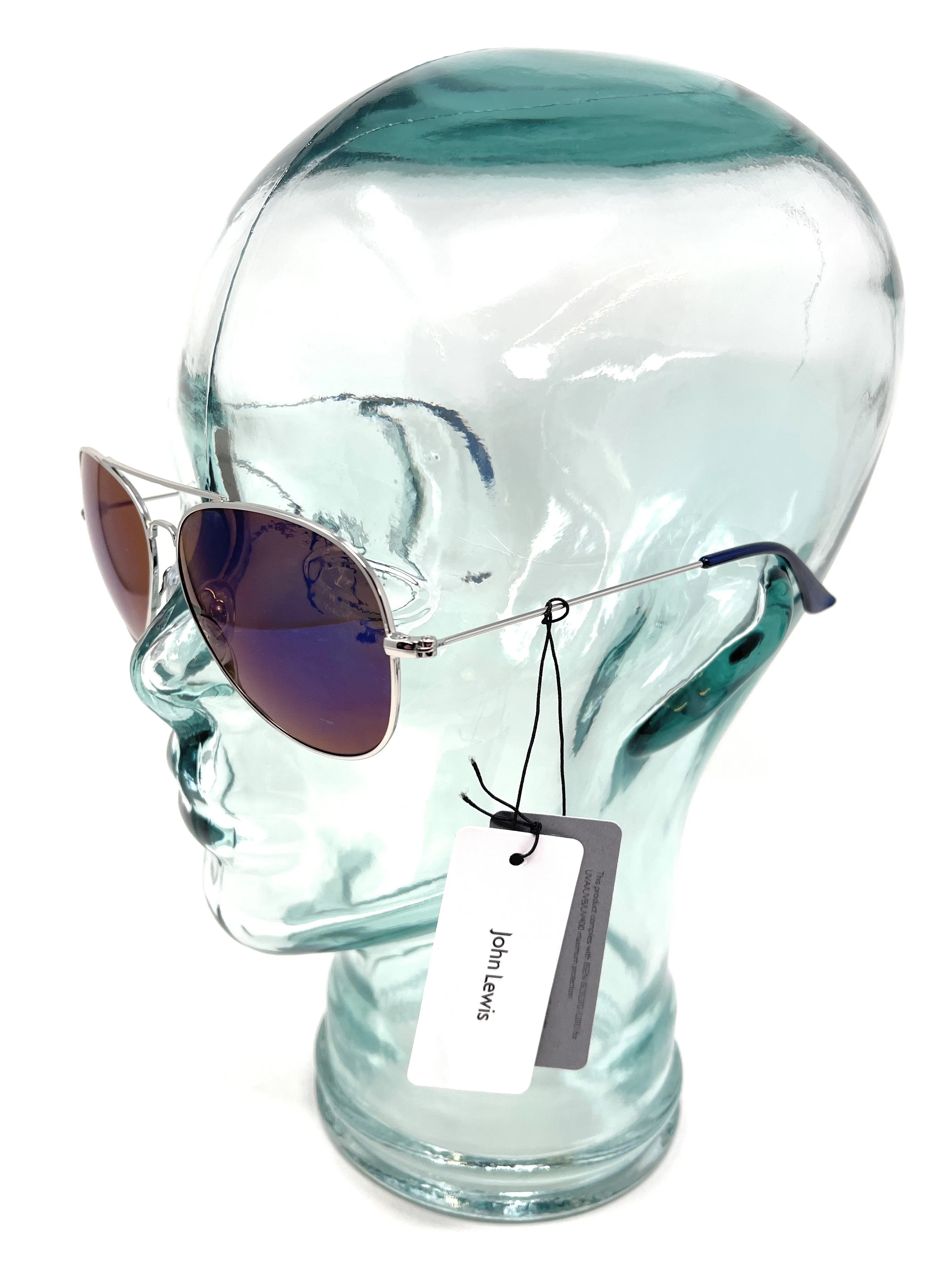 Ladies Sunglasses Black and Silver John Lewis 44410