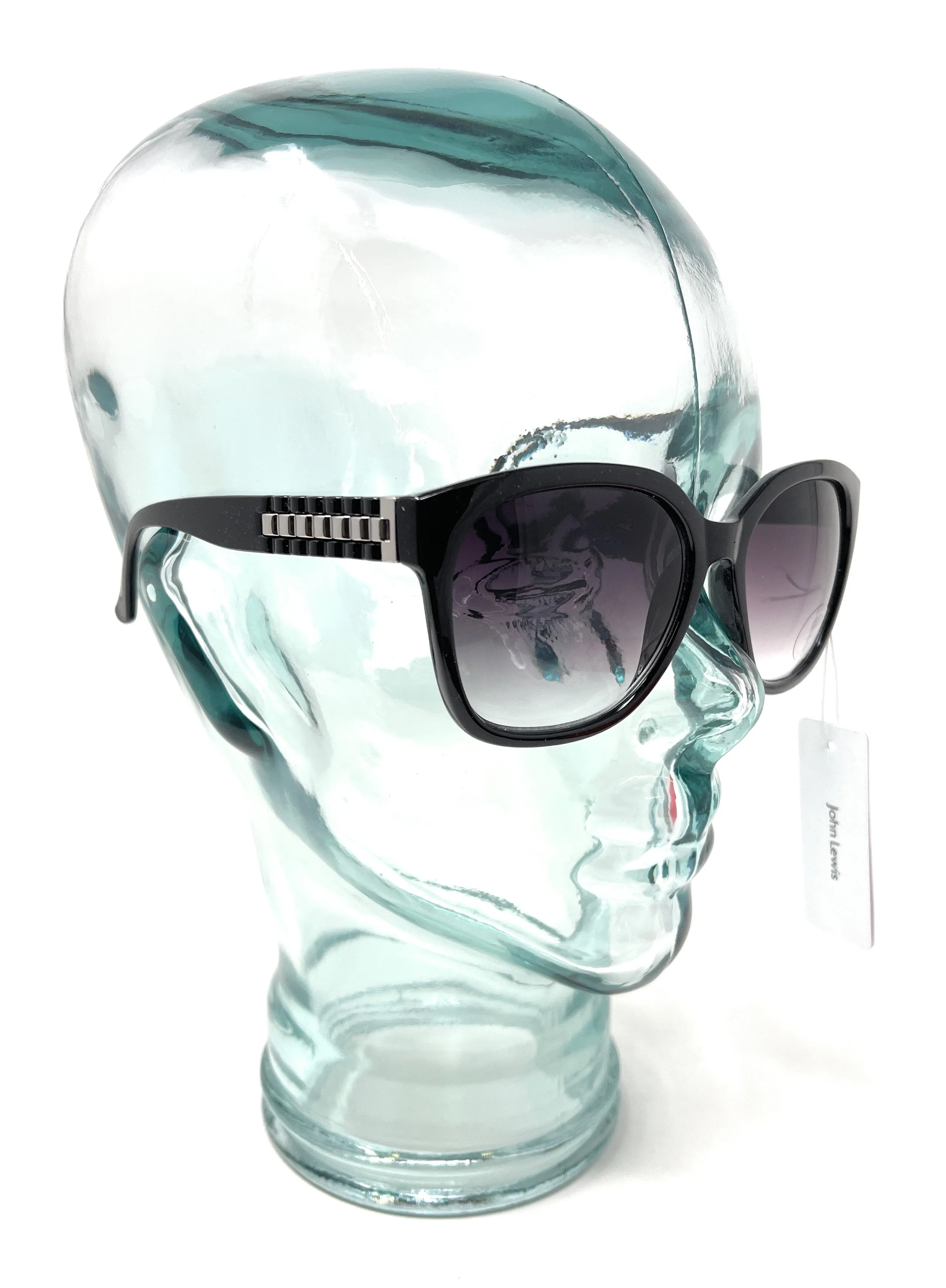 Ladies Sunglasses Black and Silver John Lewis 44410