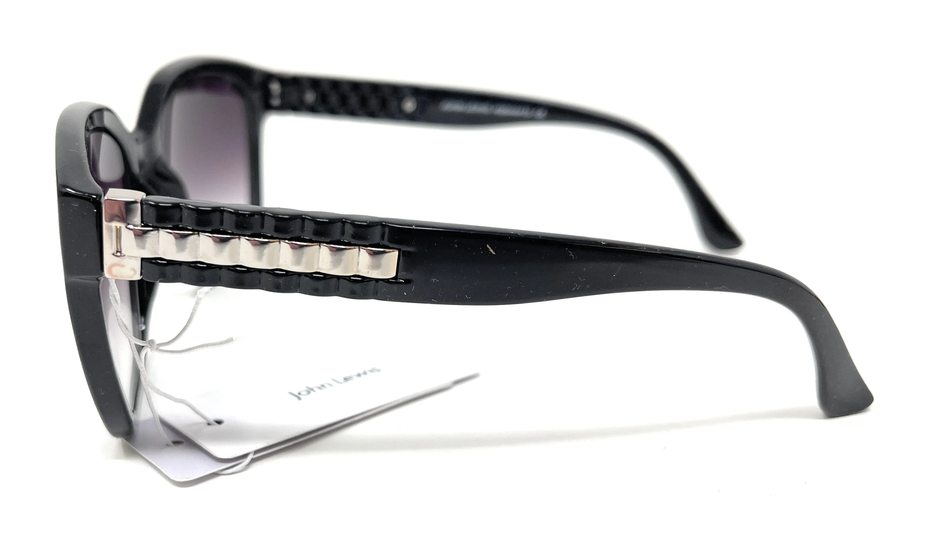 Ladies Sunglasses Black and Silver John Lewis 44410