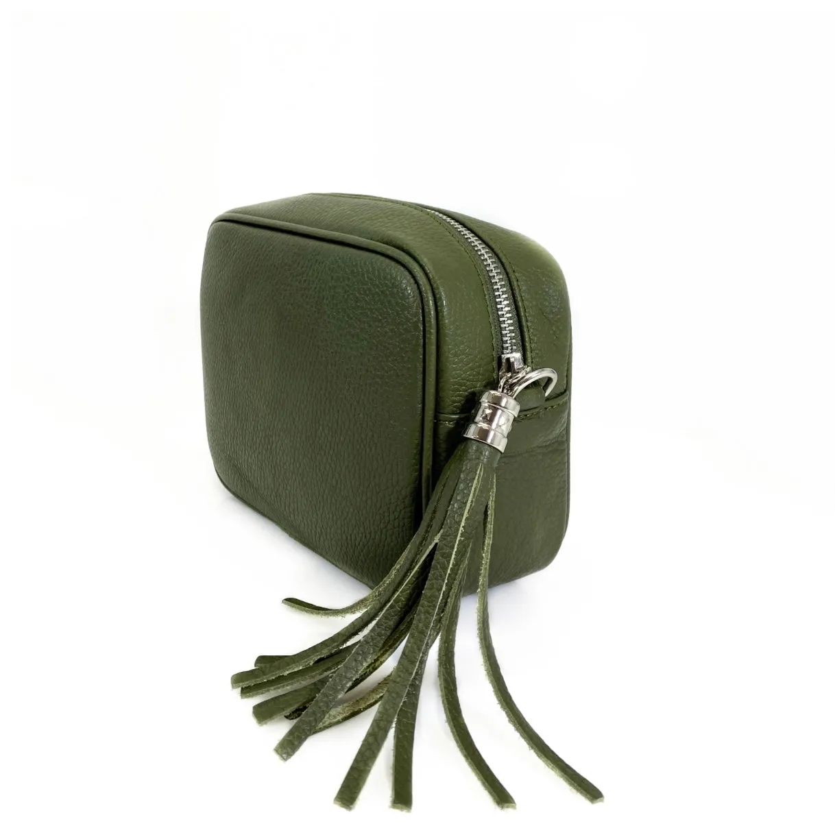Leather Camera Bag - Purple