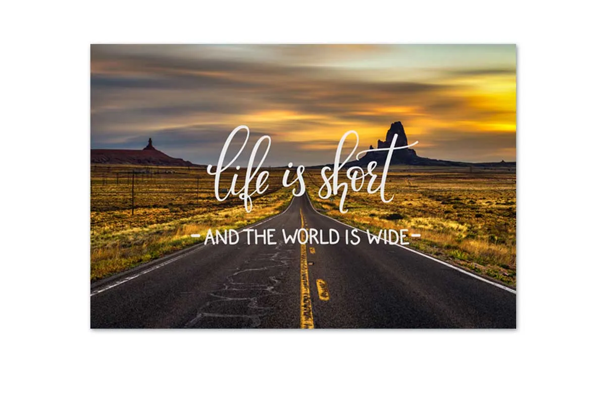 Life is Short | Canvas Wall Art Print