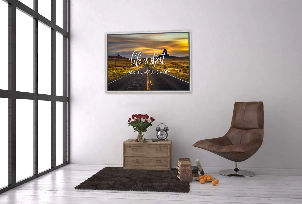 Life is Short | Canvas Wall Art Print
