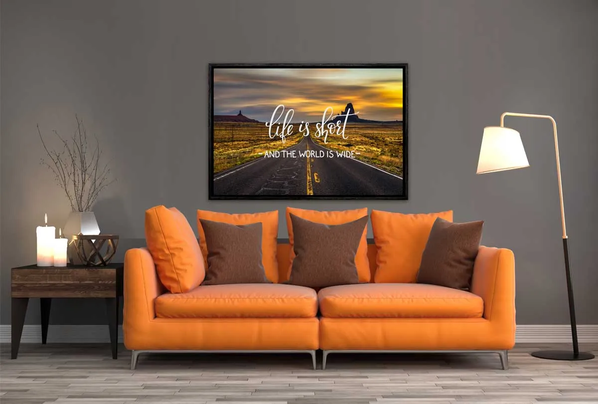 Life is Short | Canvas Wall Art Print