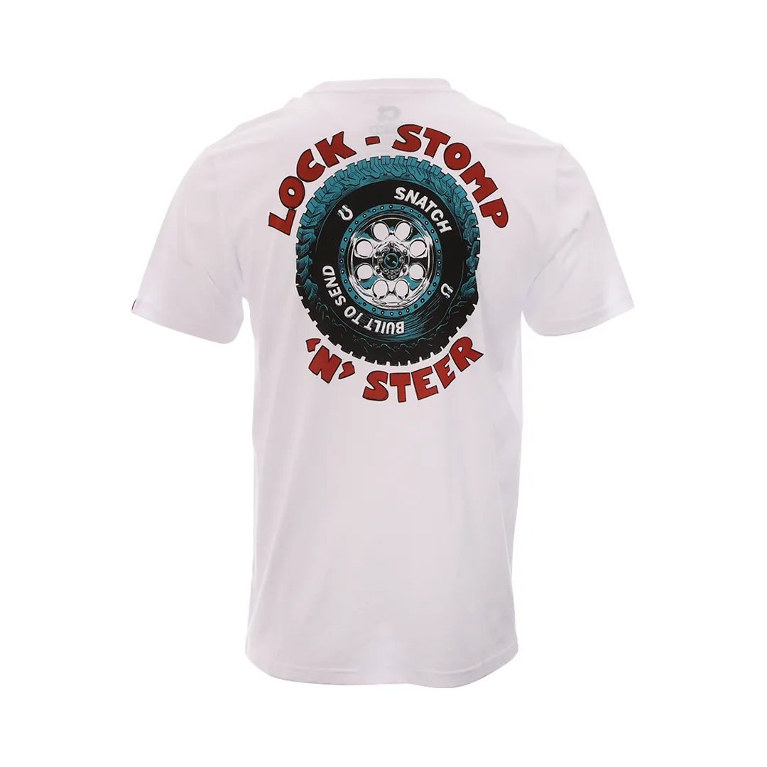 Lock Stomp N Steer Tee White - SM1402WT
