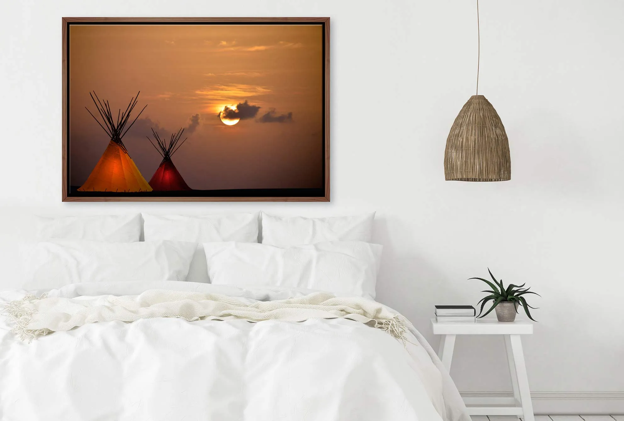 Luminated Teepee | Canvas Wall Art Print