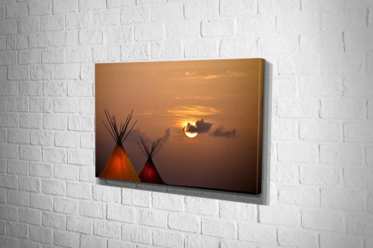 Luminated Teepee | Canvas Wall Art Print