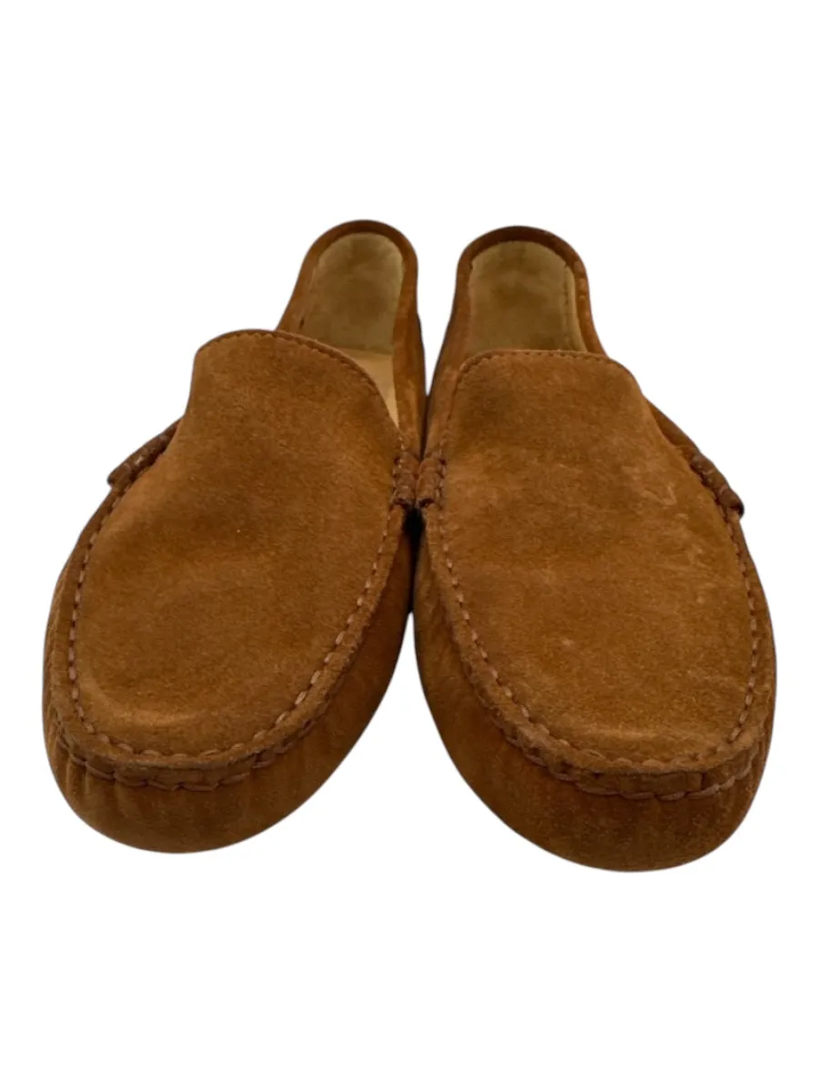 M. Gemi Shoe Size 43 Brown Leather Suede Slip On Driving Moc Loafers