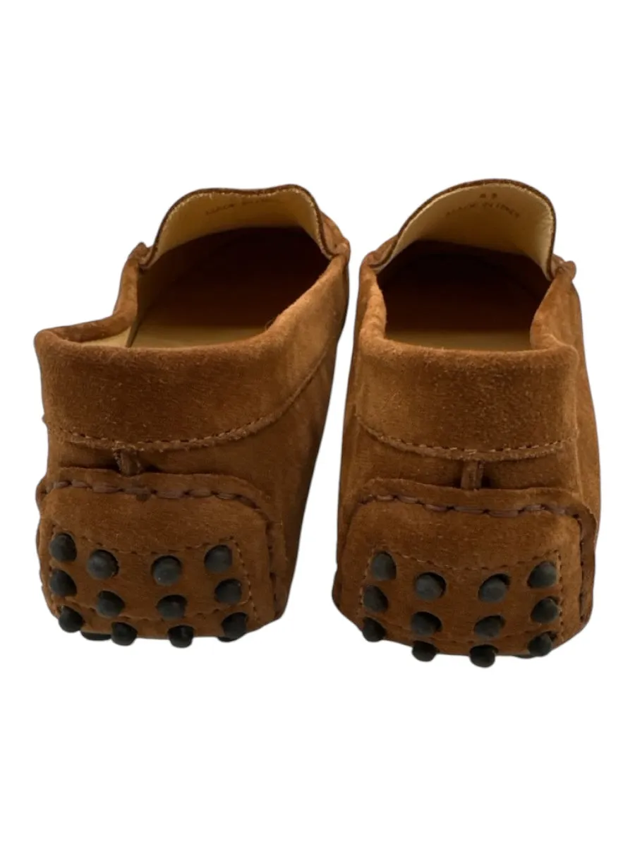M. Gemi Shoe Size 43 Brown Leather Suede Slip On Driving Moc Loafers