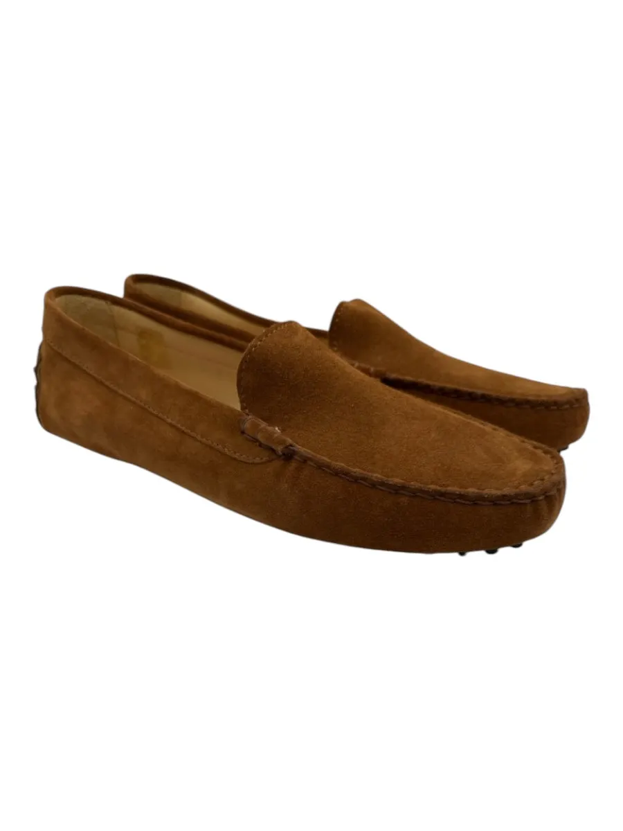 M. Gemi Shoe Size 43 Brown Leather Suede Slip On Driving Moc Loafers