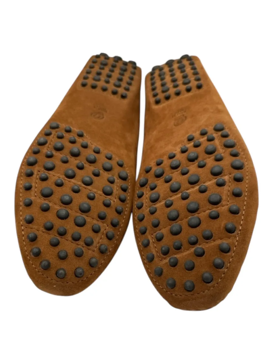 M. Gemi Shoe Size 43 Brown Leather Suede Slip On Driving Moc Loafers