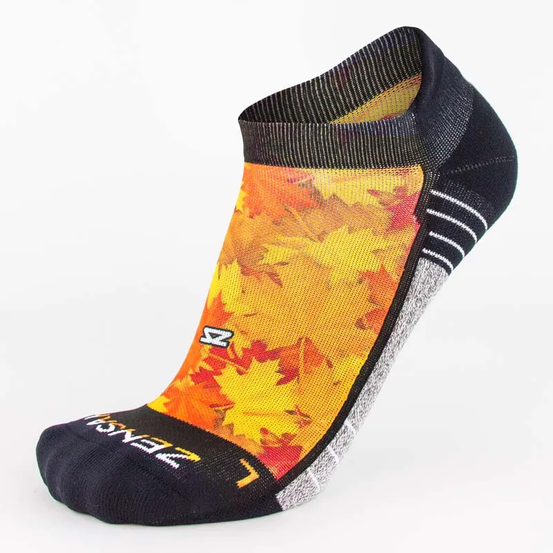 Maple Leaves Running Socks (No Show)