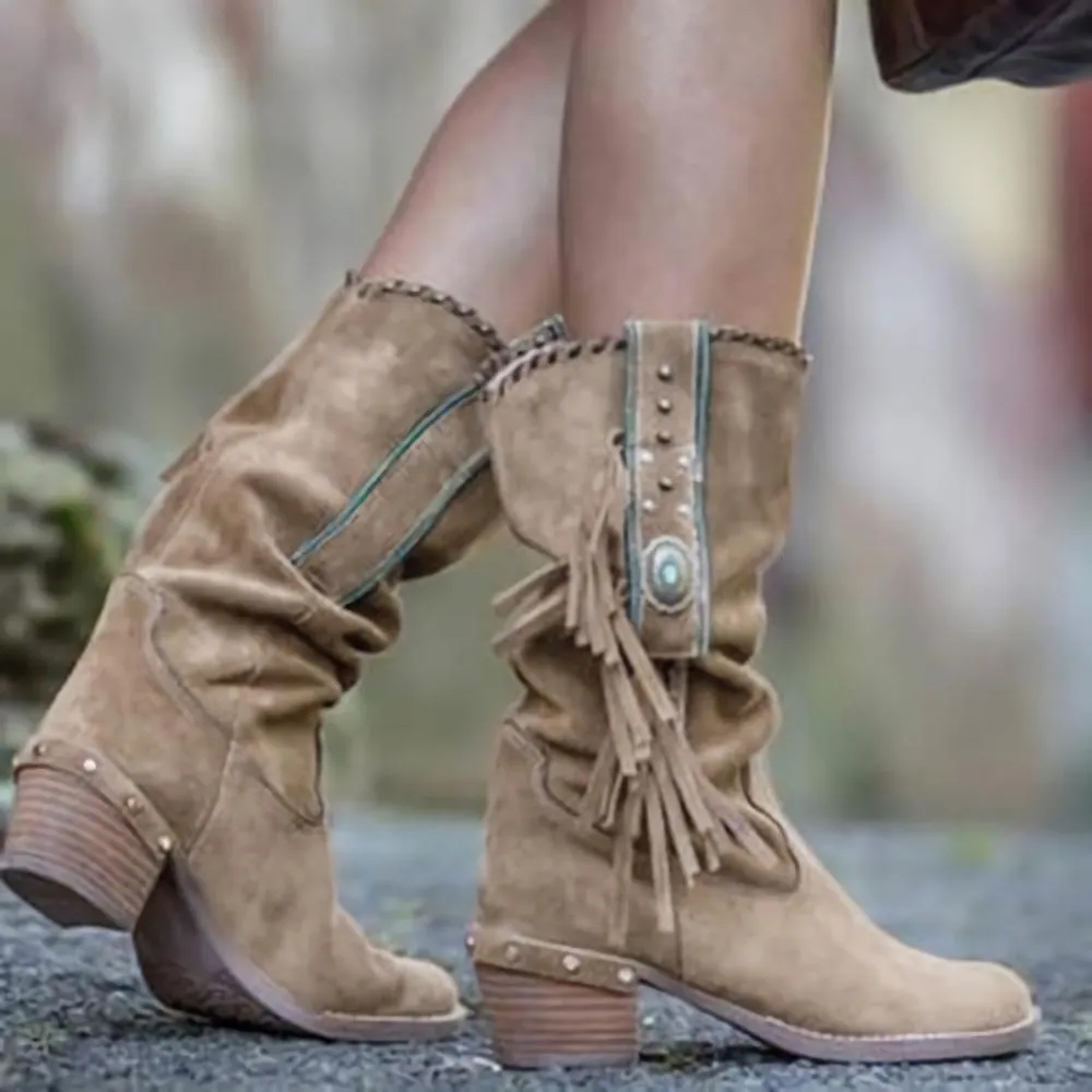 Medium Thick Heels Martin Boots