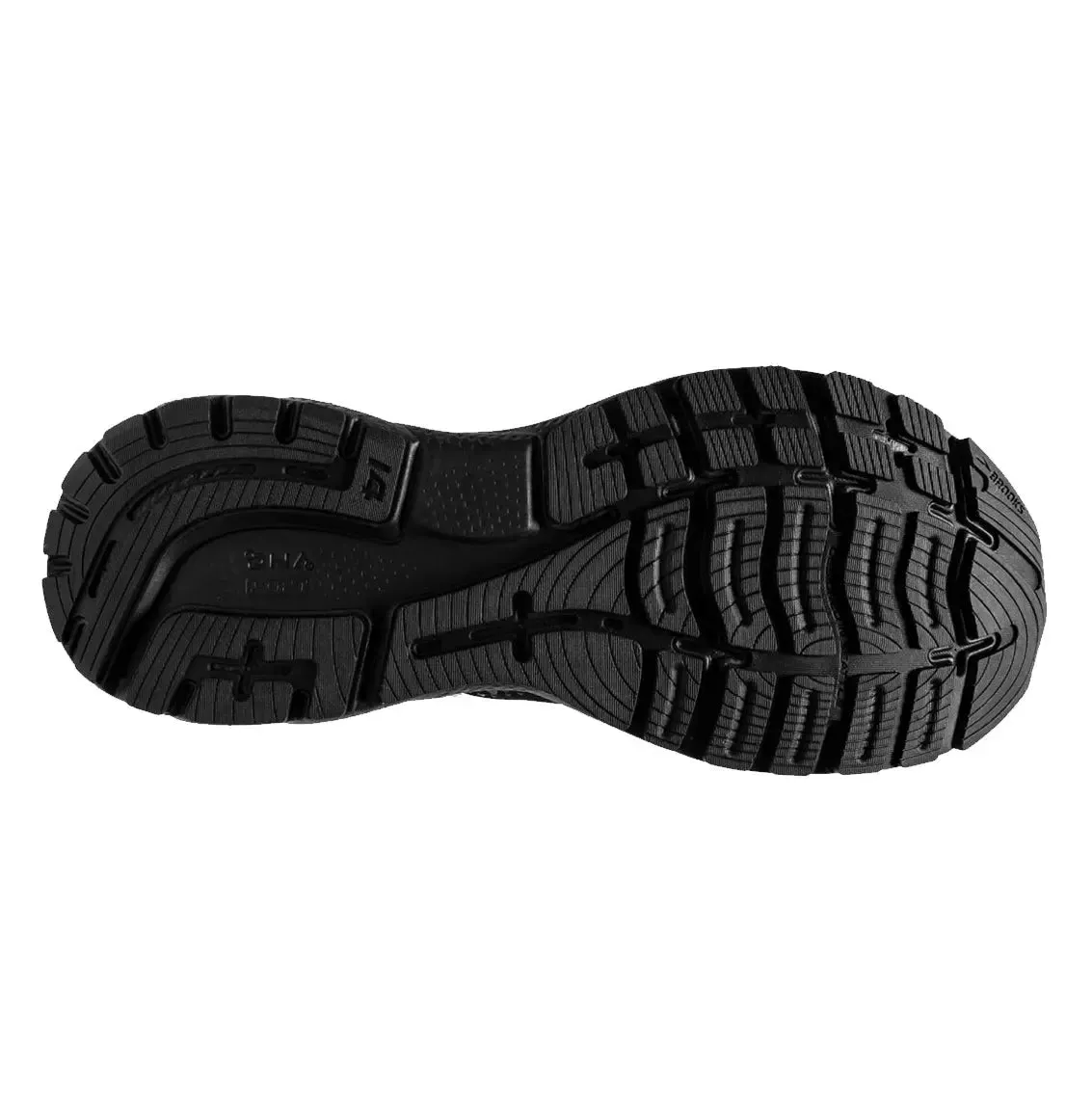 Mens Brooks Ghost 14 (Wide) - Black / Ebony