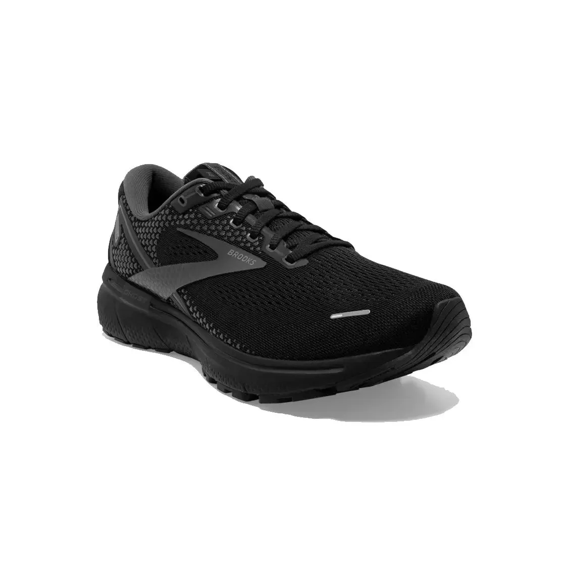 Mens Brooks Ghost 14 (Wide) - Black / Ebony