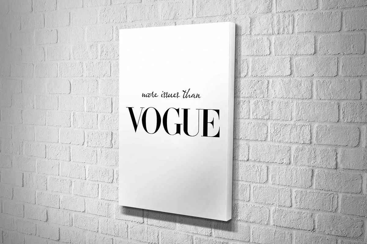 More Issues Than Vogue | Fashion Canvas Wall Art Print