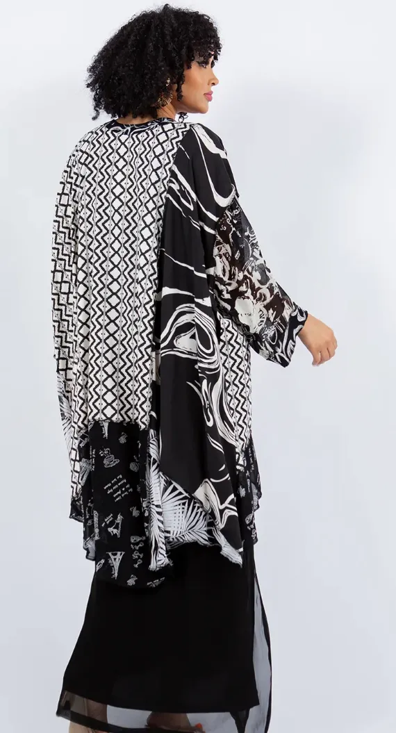 Mosaic hi-low Tunic Top Boho Hippie Chic Resort Wear Sml-10X