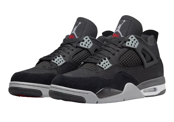 Nike Air Jordan 4 Retro SE Black Canvas Men's