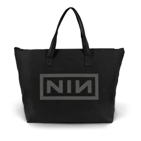 NIN LOGO CANVAS ZIPPERED BAG