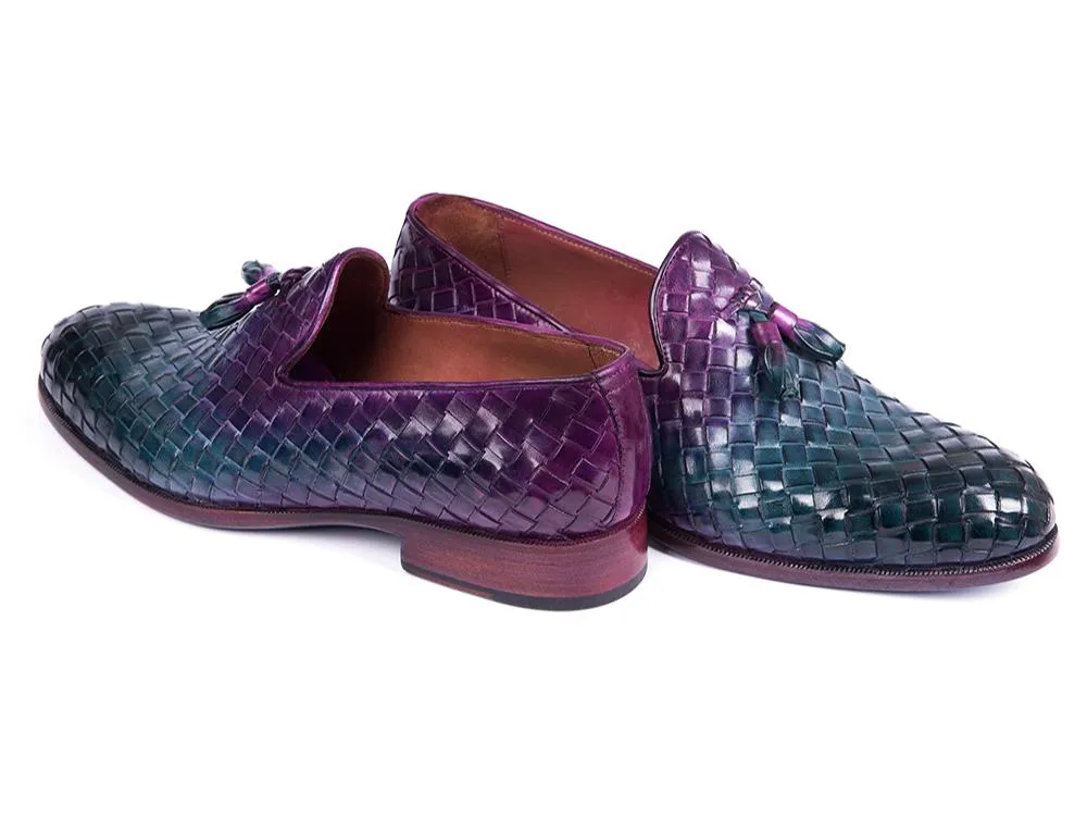 Paul Parkman Multicolor Woven Tassel Loafers