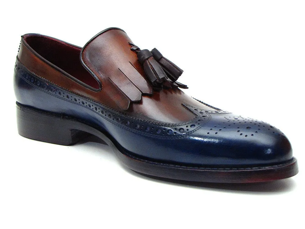 Paul Parkman Navy & Tobacco Loafers