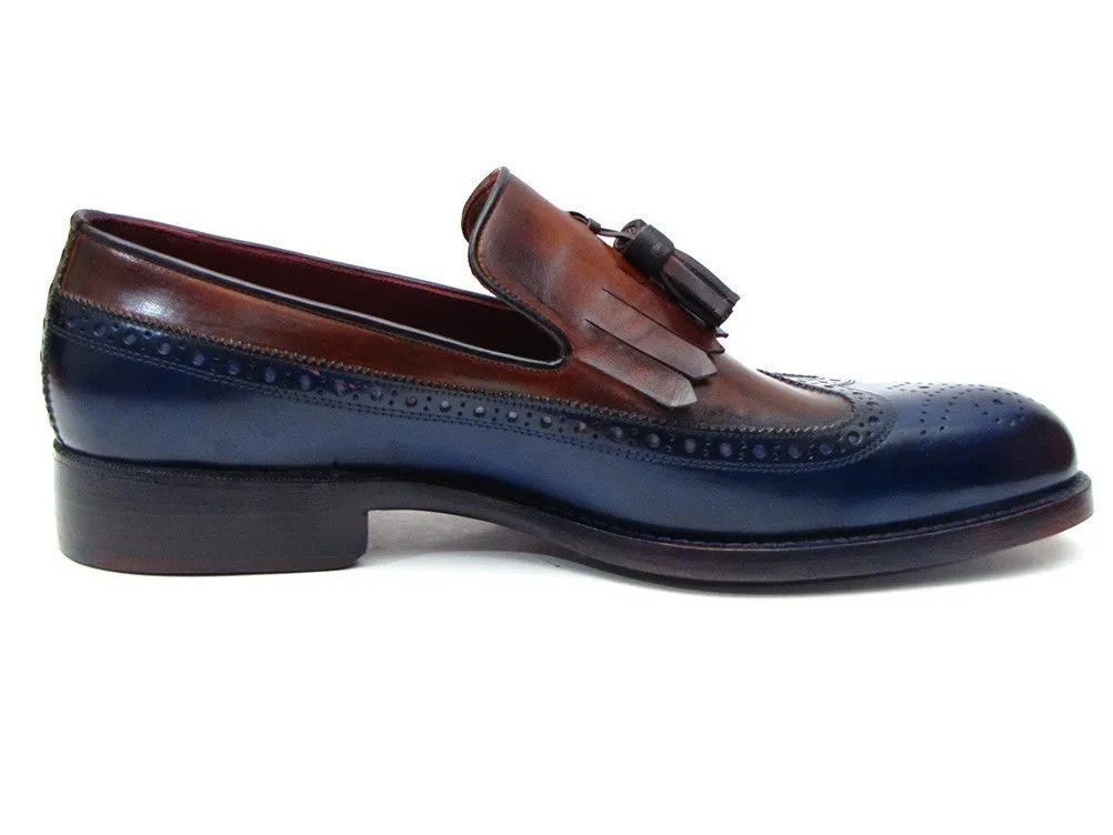 Paul Parkman Navy & Tobacco Loafers