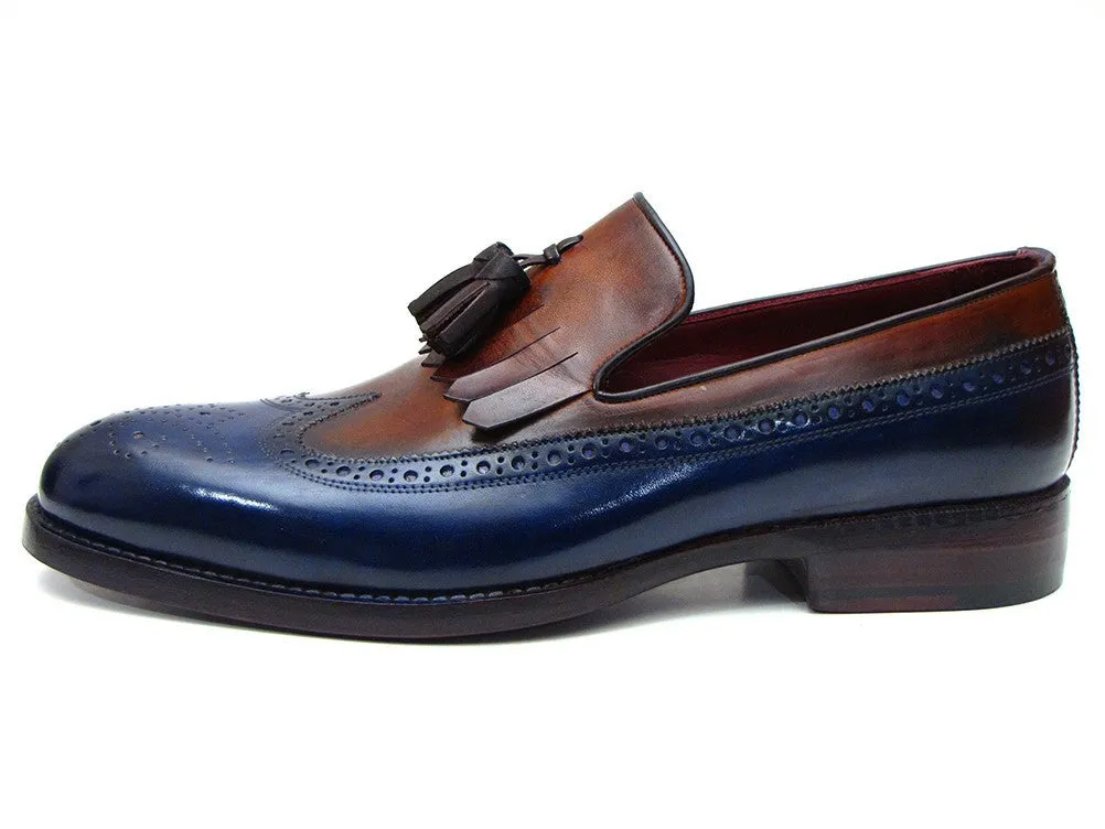 Paul Parkman Navy & Tobacco Loafers