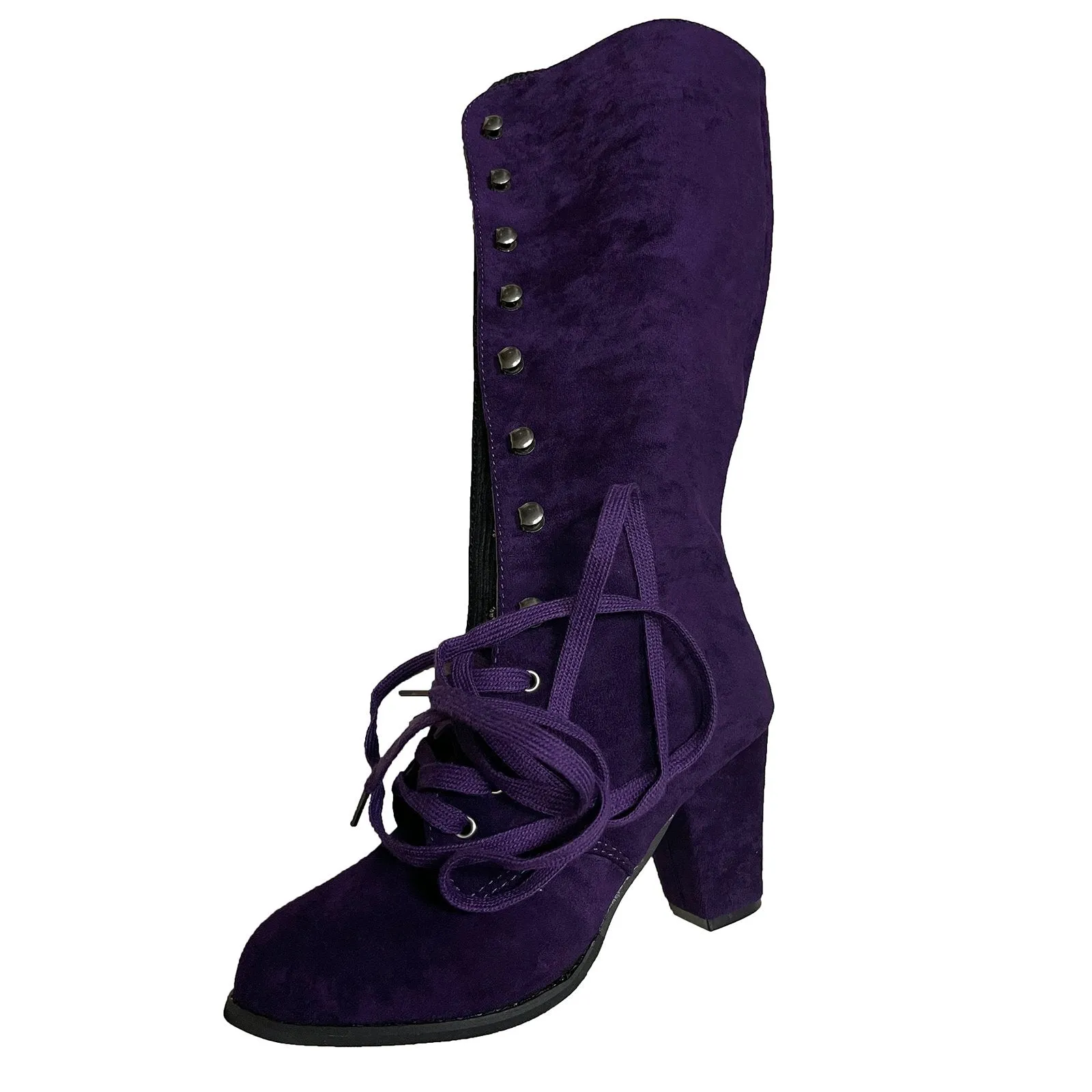 Purpdrank - Simple Suede Martin Combat Boots