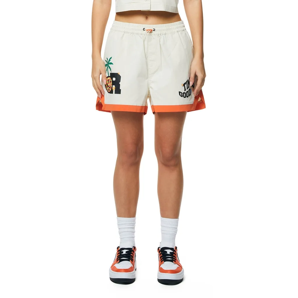 Resort Slit Shorts - Oatmeal