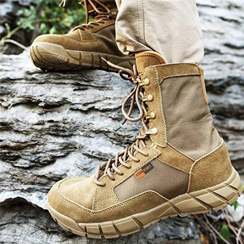 Tactical Combat Boots Men Outdoor Hiking Desert Boots Lightweight Breathable Male Ankle Boots Jungle Shoes