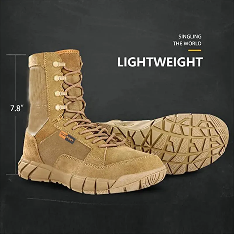 Tactical Combat Boots Men Outdoor Hiking Desert Boots Lightweight Breathable Male Ankle Boots Jungle Shoes