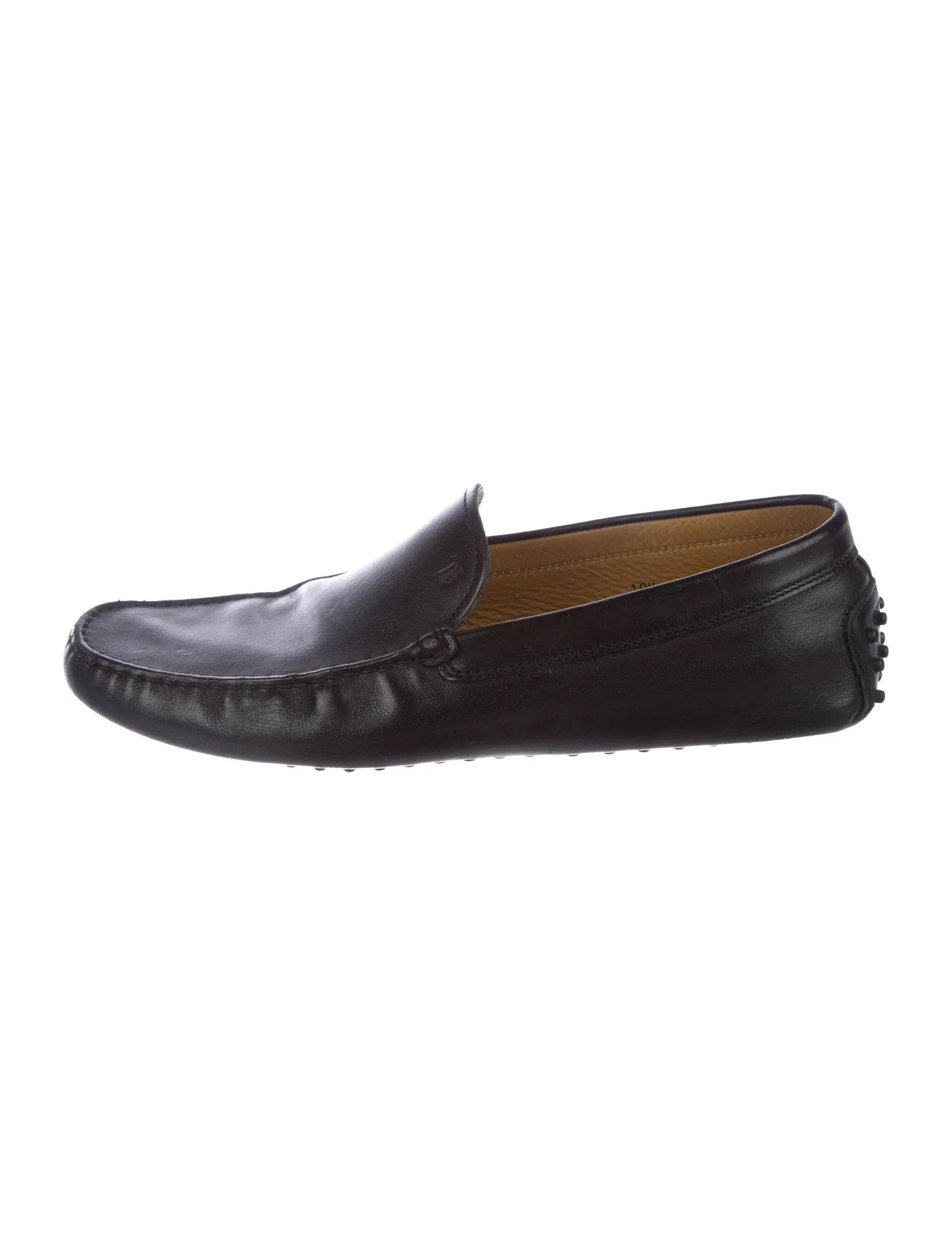 Tod's Driving Loafers Moccasin Leather Shoes Men